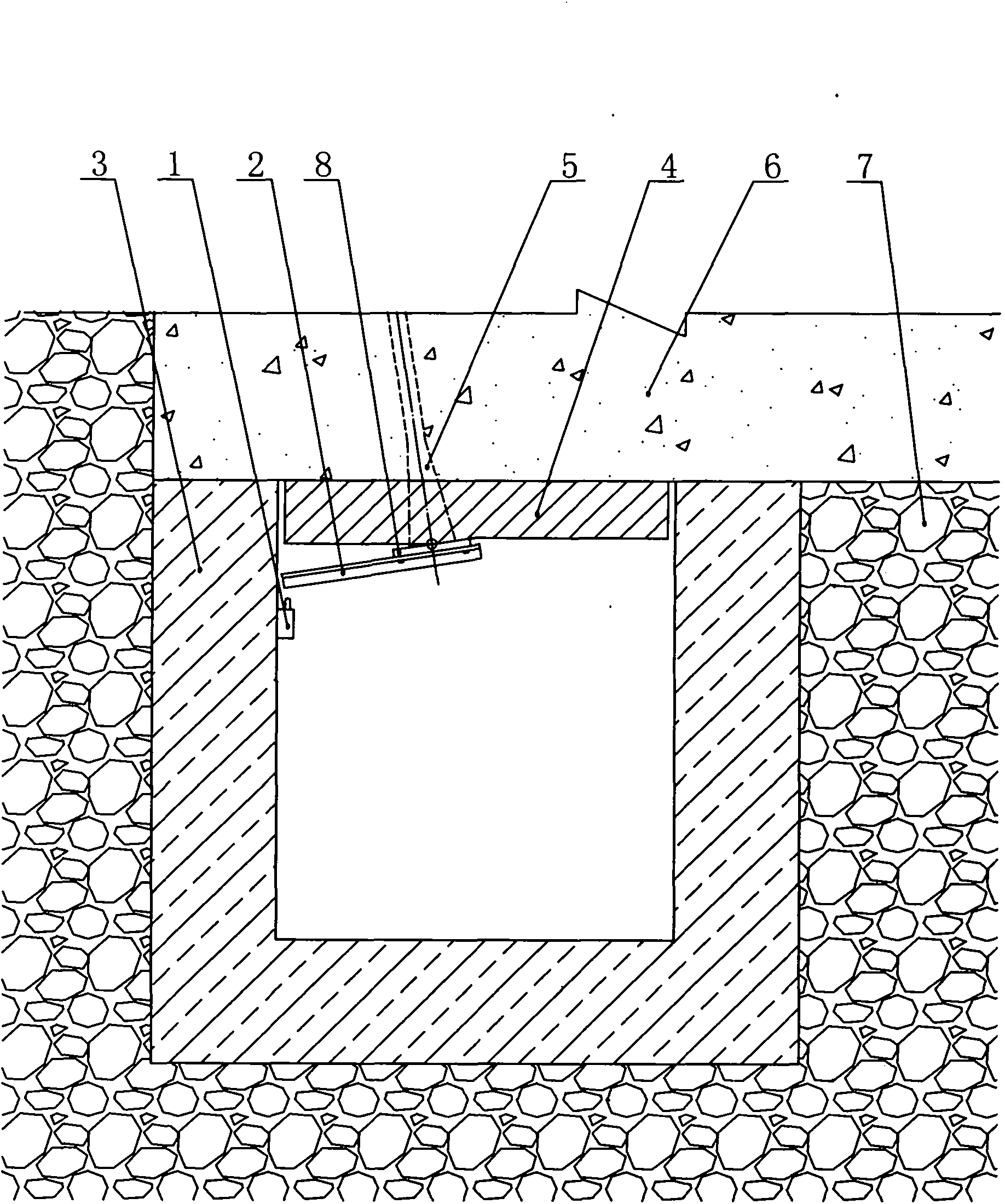 Automatic monitoring and warning system for nuclear power plant concrete structure sediment