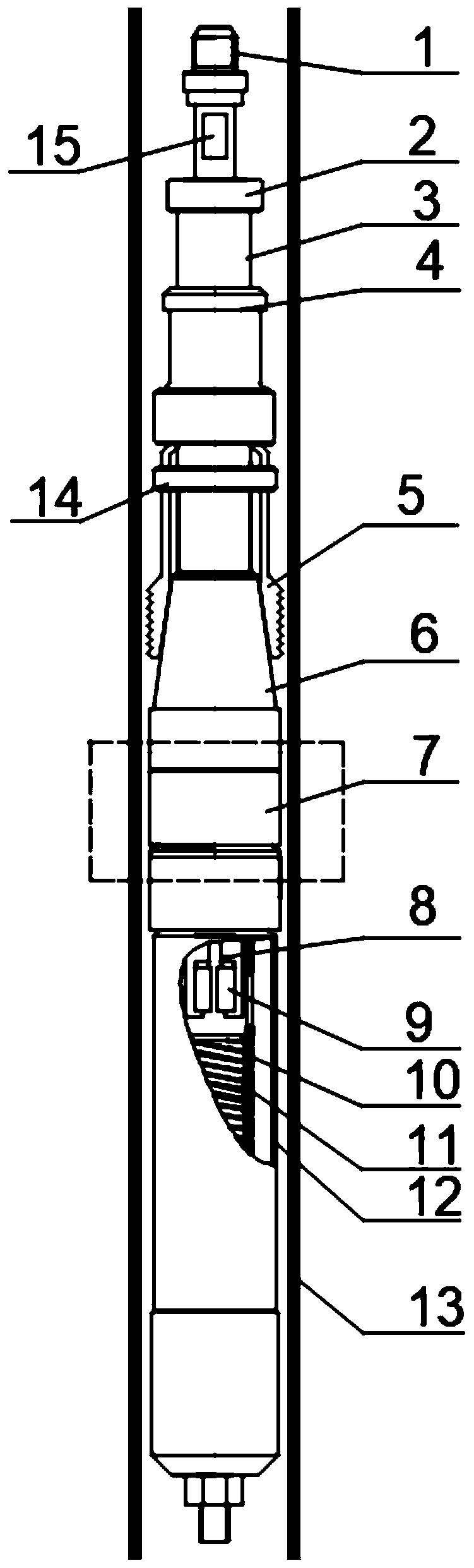 Salvage type air-tap-adjustable downhole throttling device based on magneto-rheological elastic rubber