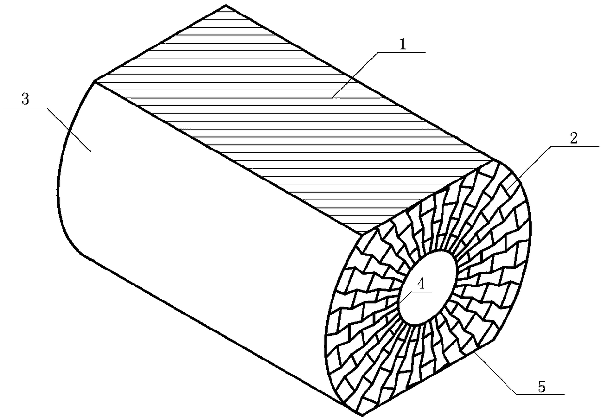 Composite material negative Poisson's ratio honeycomb vibration isolation and shock resistance device