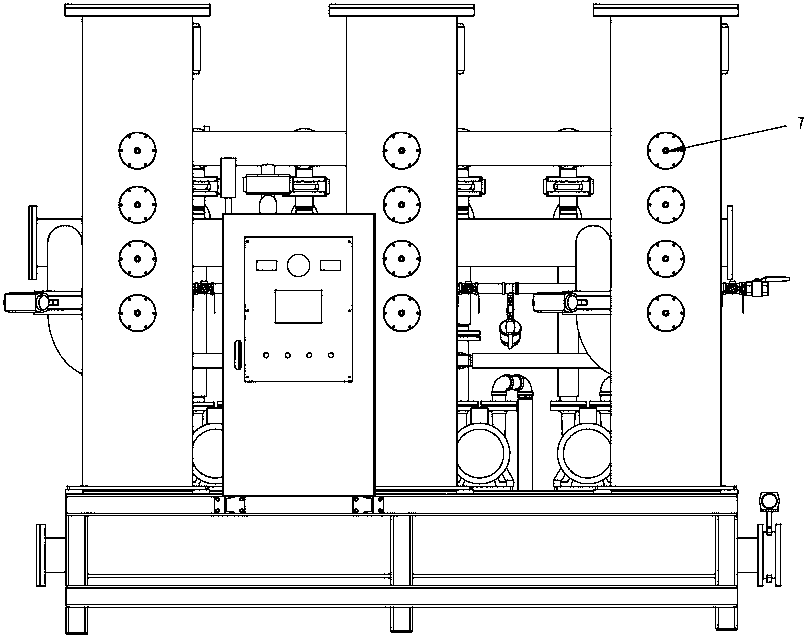 Central vacuum system of foam-plastic forming machine