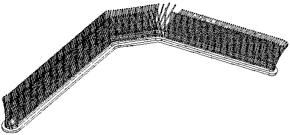 Conveying device for machine vision detection of crayfish