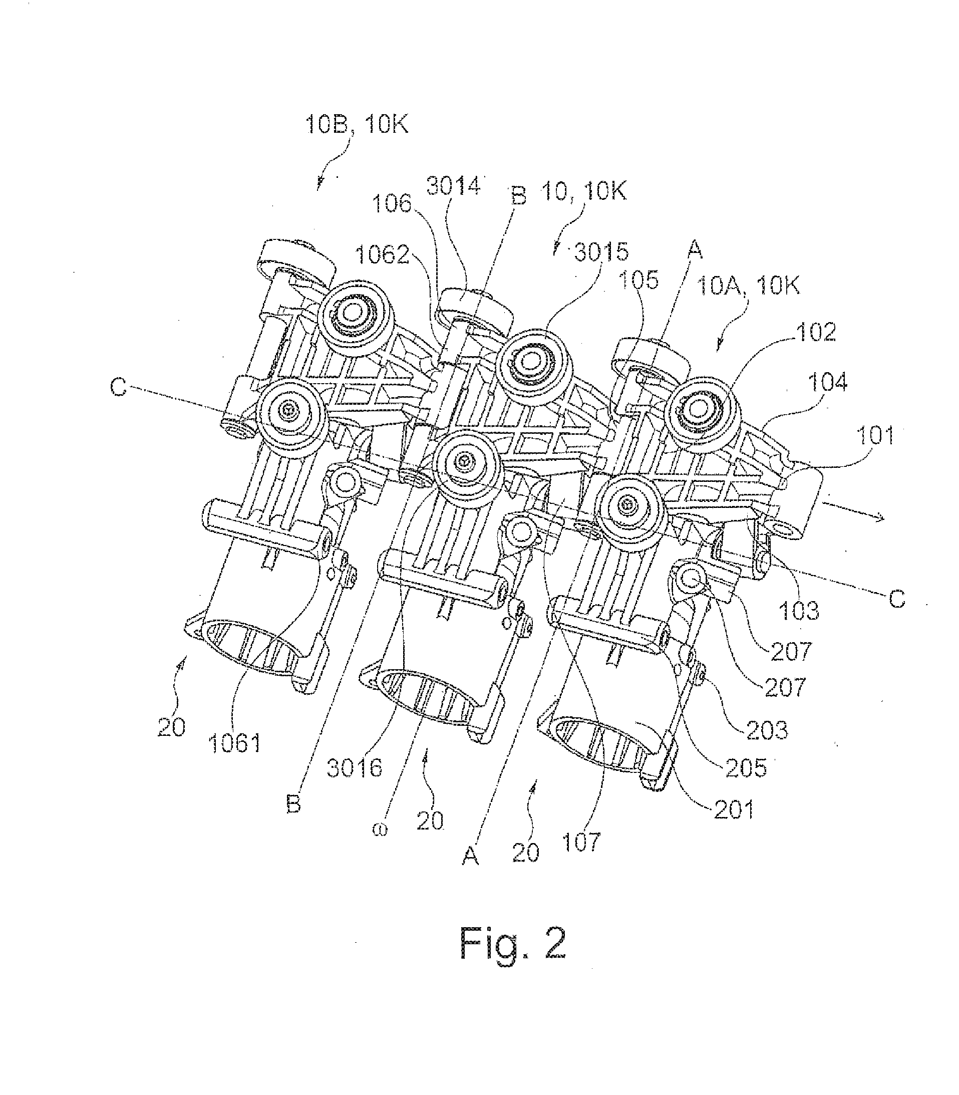 Chain link for a link chain and tool magazine with link chain