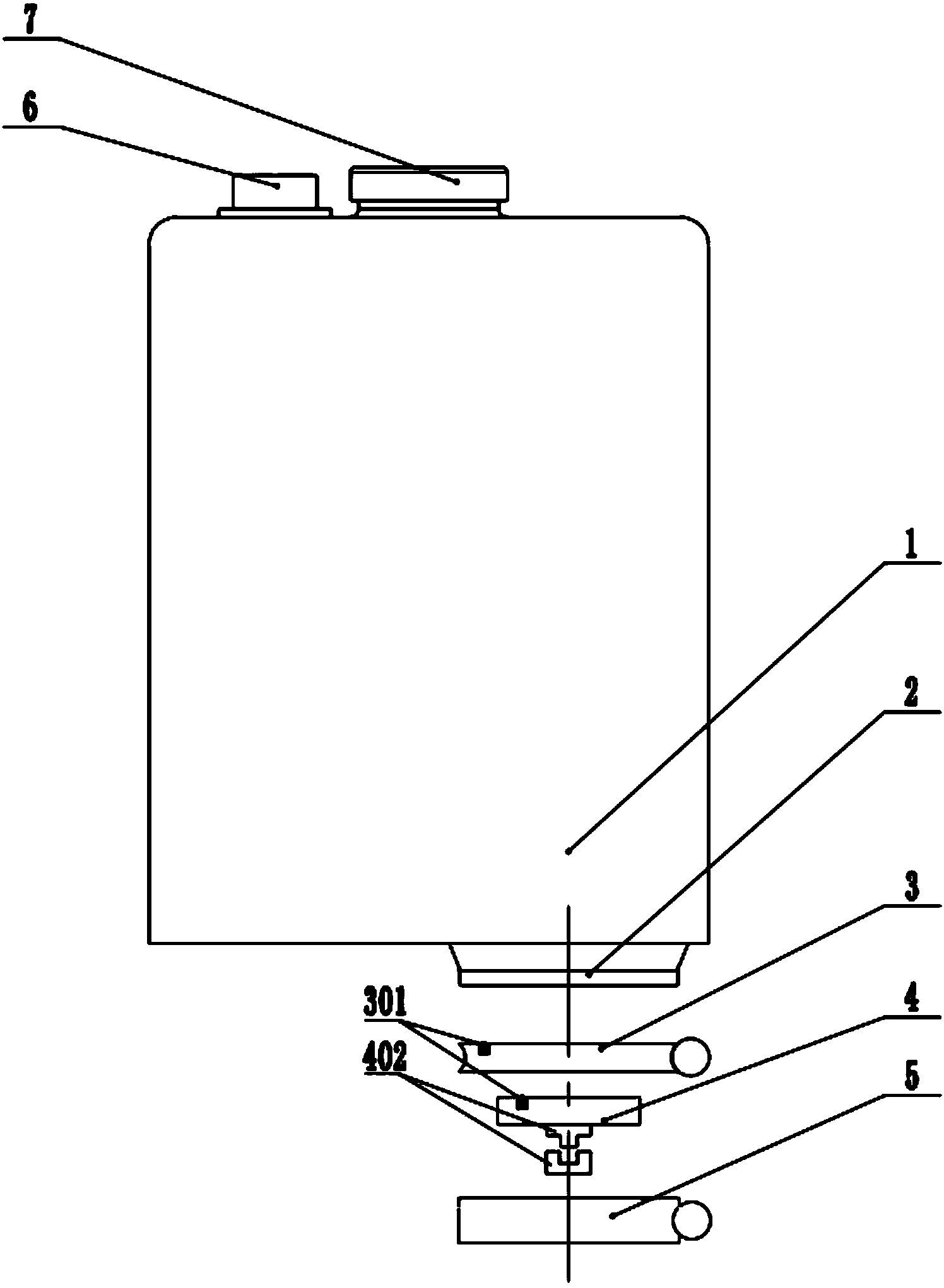 Multi-port double-disc positive-displacement medicine outlet device for concentrated granules of traditional Chinese medicine