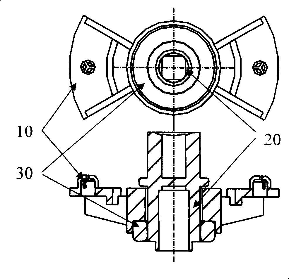 Microwave stirrer support for wave-rotating furnace