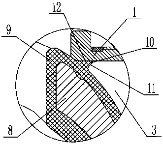 Self-sealing eccentric hemispherical valve