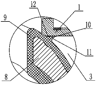 Self-sealing eccentric hemispherical valve