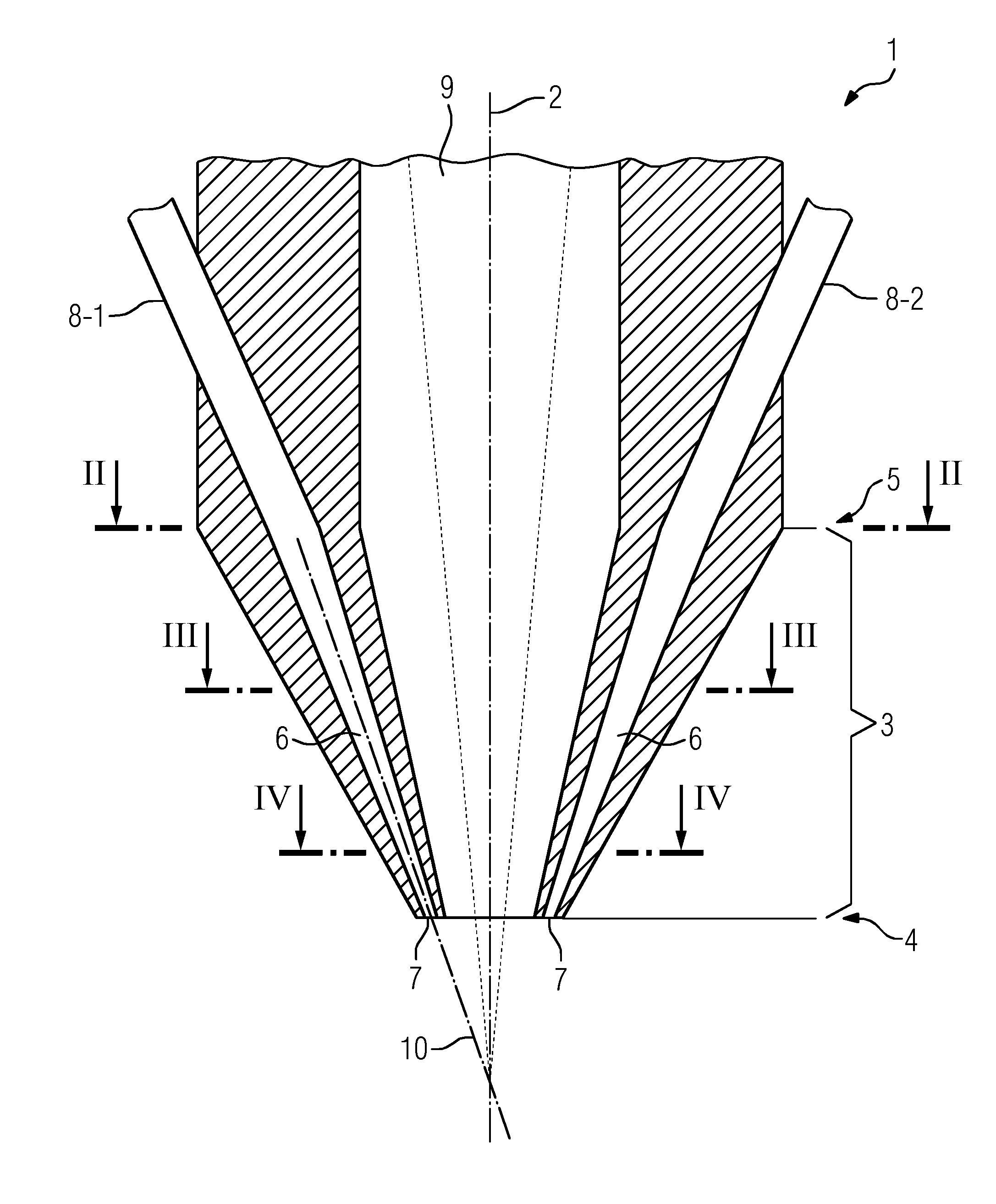 Powder nozzle for a laser powder welding device