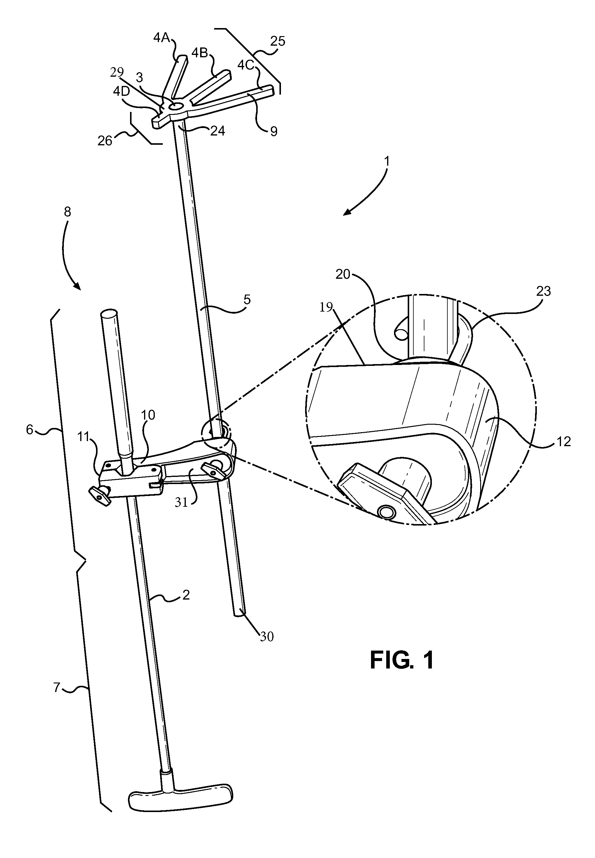 Construction of the novel golf training device