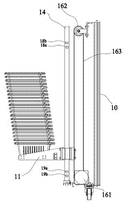 Basket delivering machine