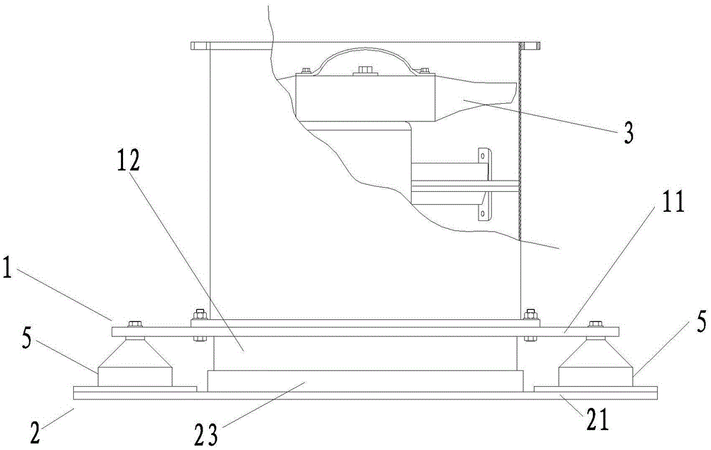 A fan vibration and noise reduction device