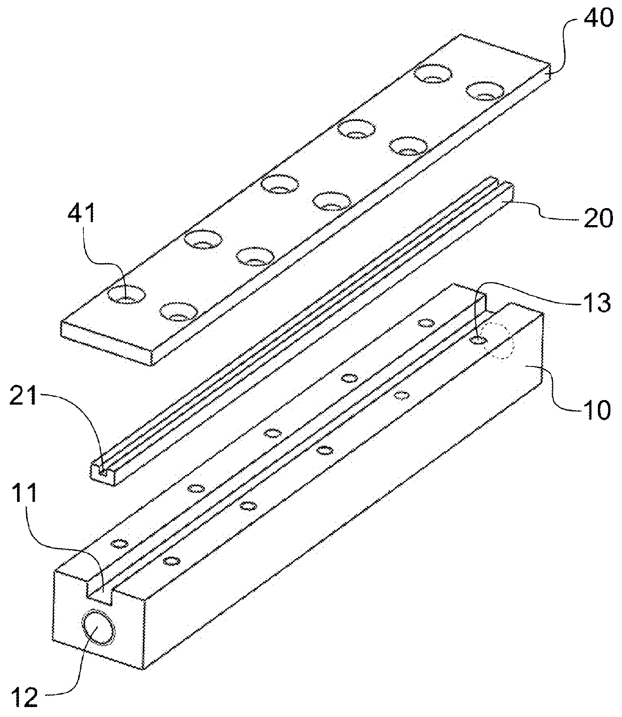 Packaging for a fiber optic component and manufacturing method thereof