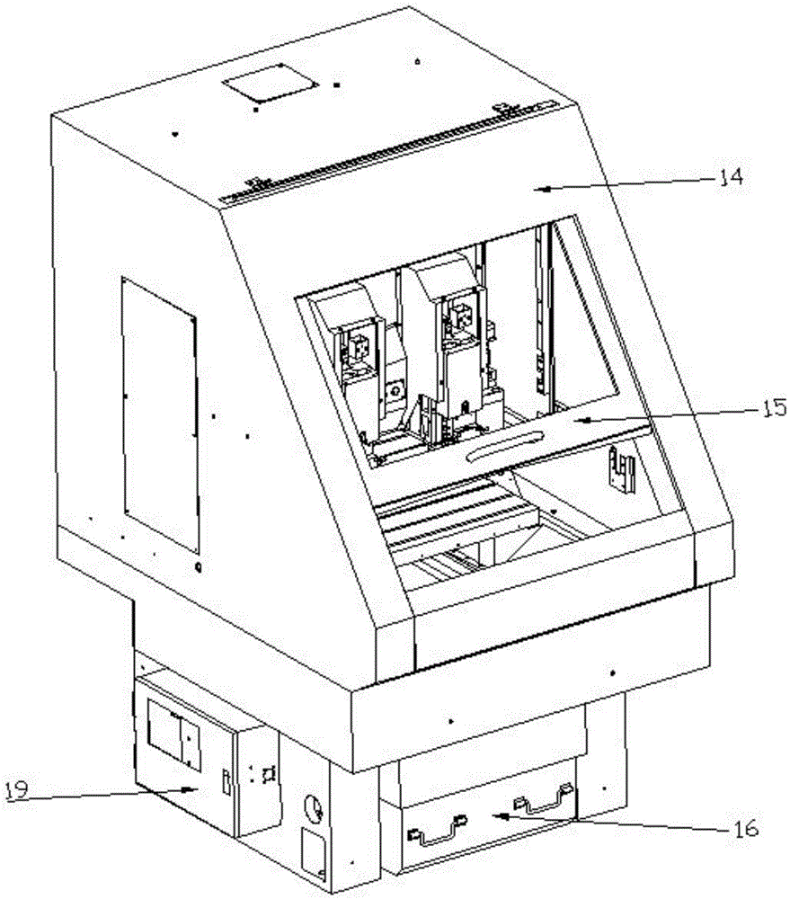 Glass touch screen machining machine tool