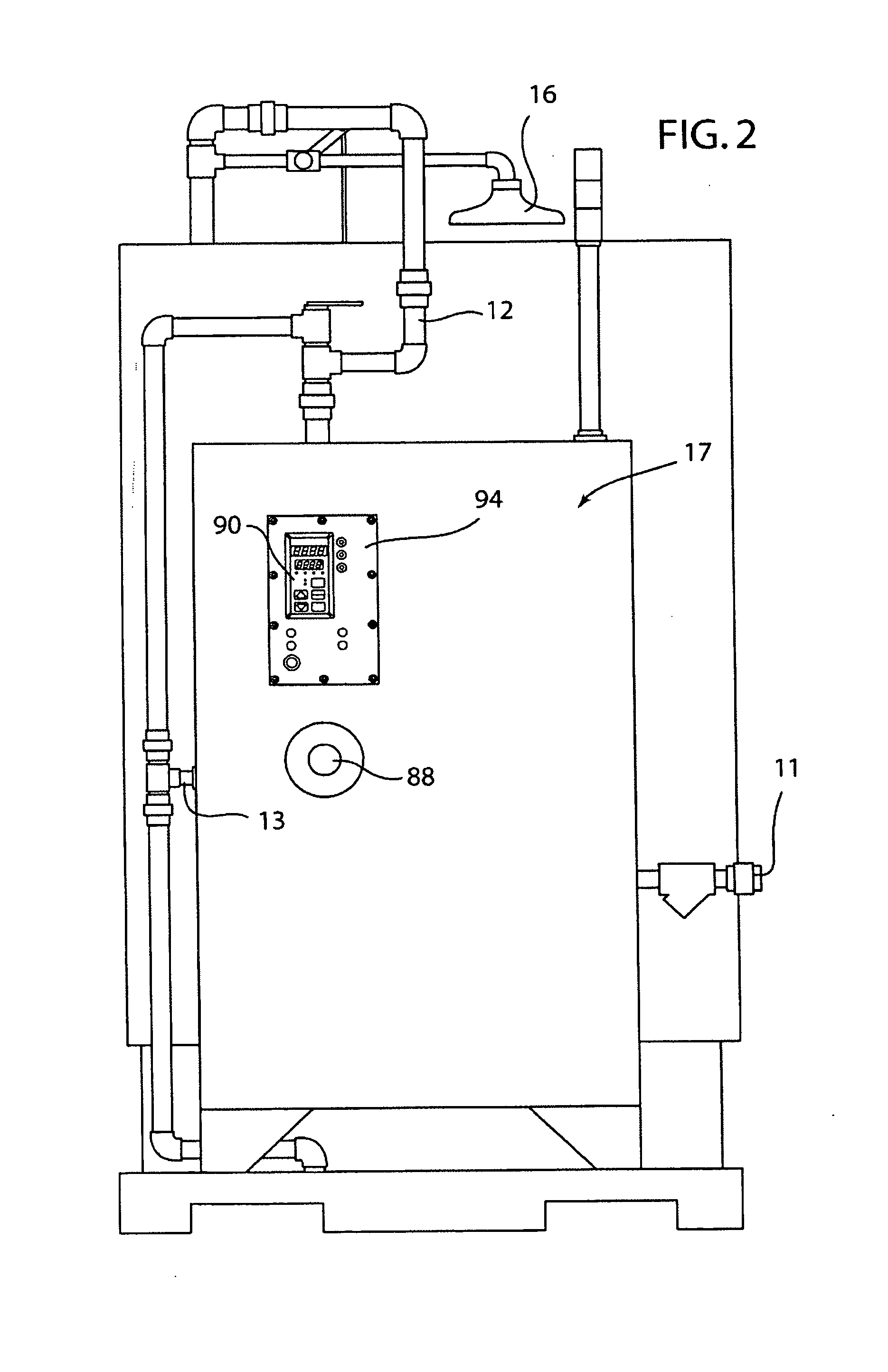 Emergency shower and eyewash station with temperature control