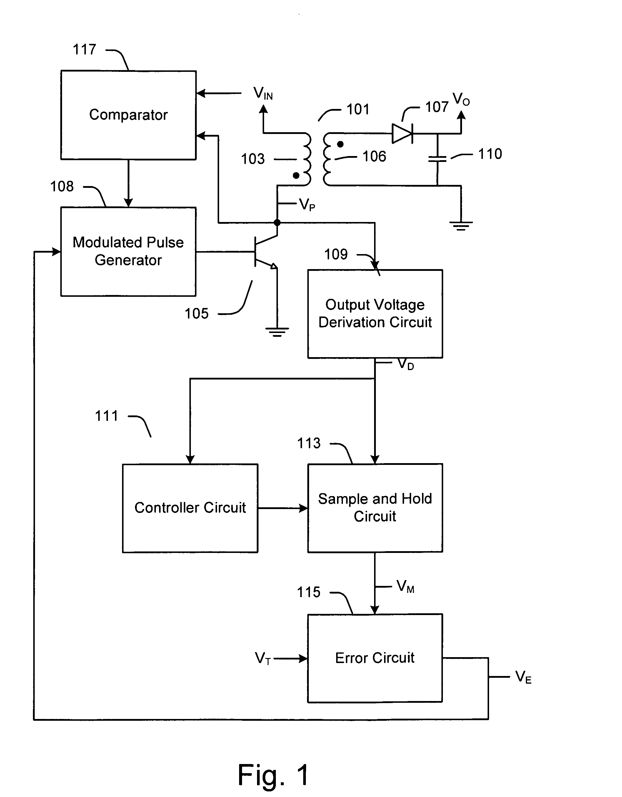 Regulator for isolated flyback power supply using primary side sensing