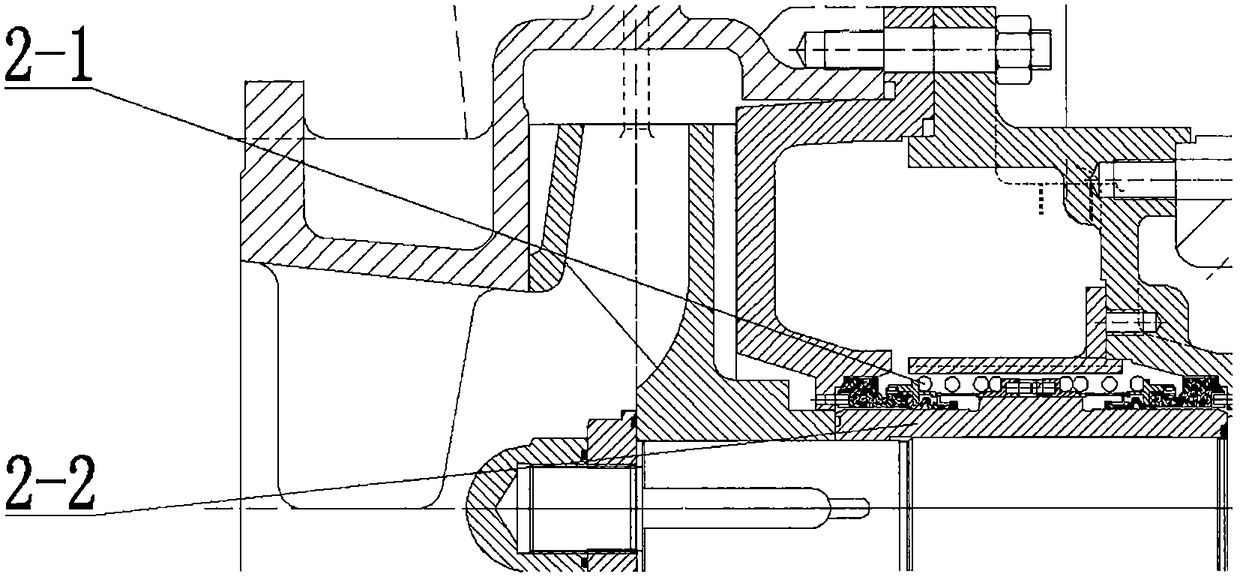 Horizontal type sand pump with double-end-face mechanical seal structure