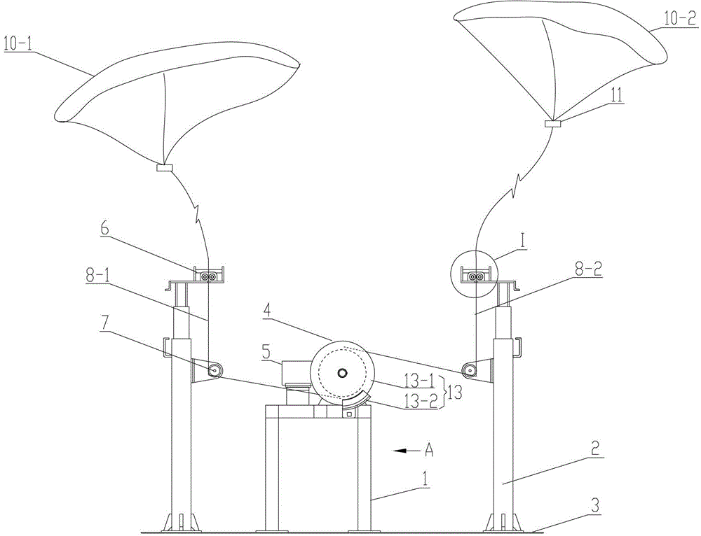 Wind power conversion mechanism and high altitude wind power generator