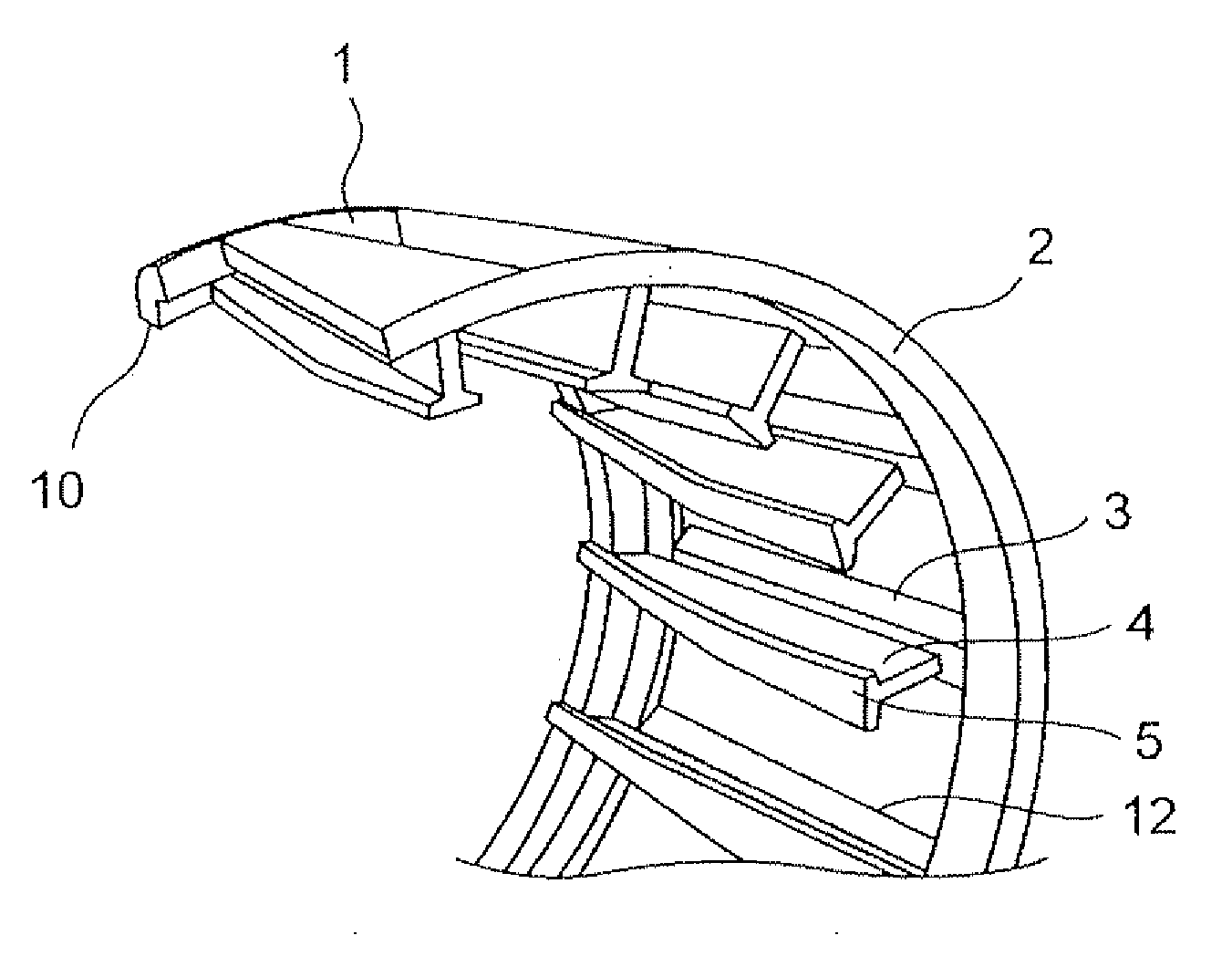 Conical roller cage