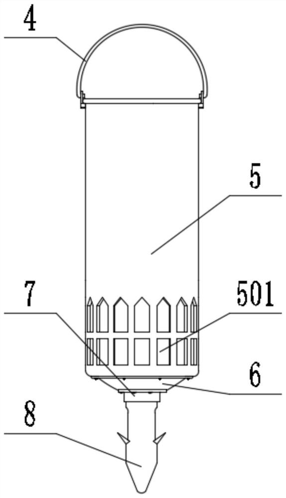 A sampling device for water resource detection