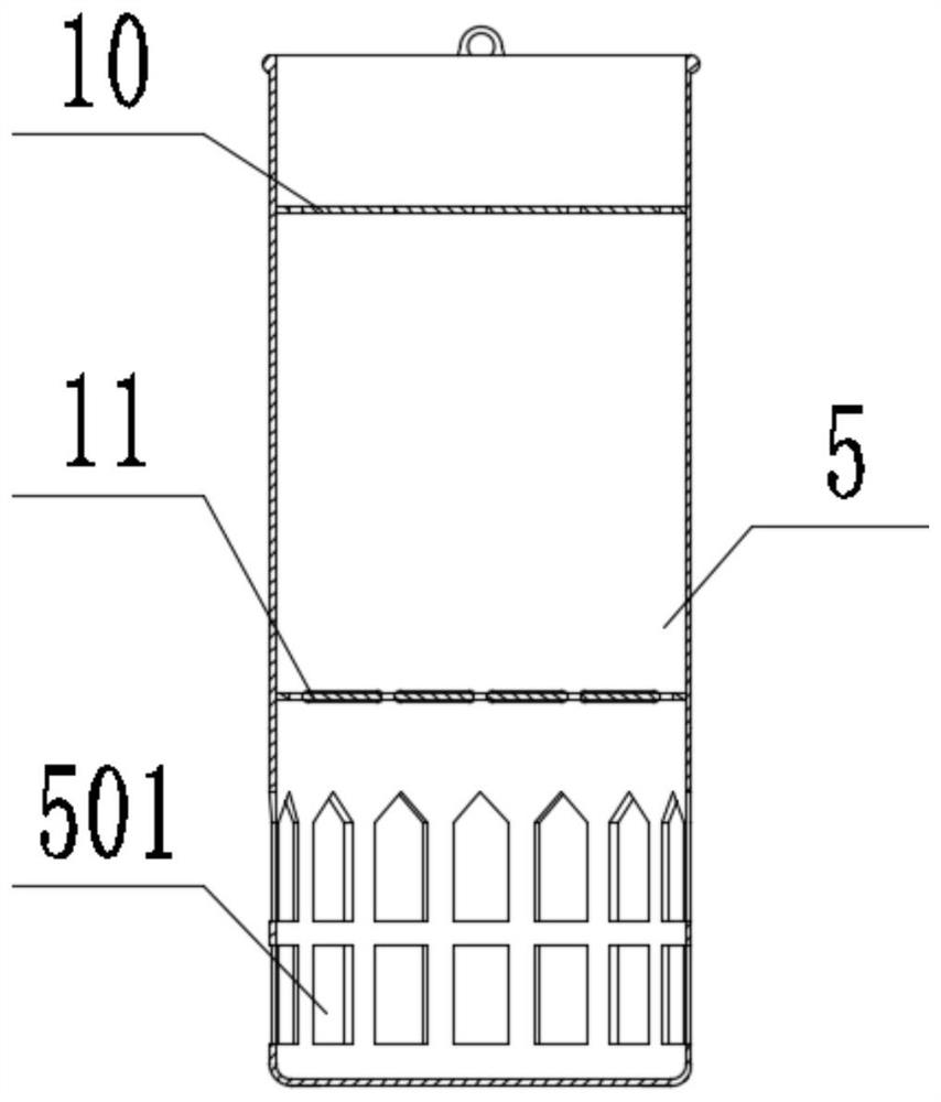 A sampling device for water resource detection