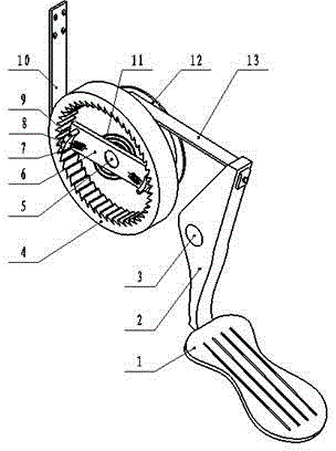 Automotive accelerator device for preventing pedal misapplication