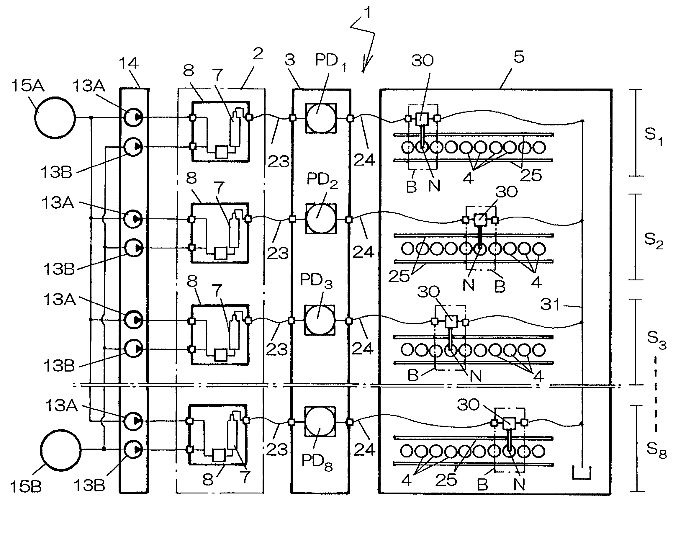 Fractionating apparatus