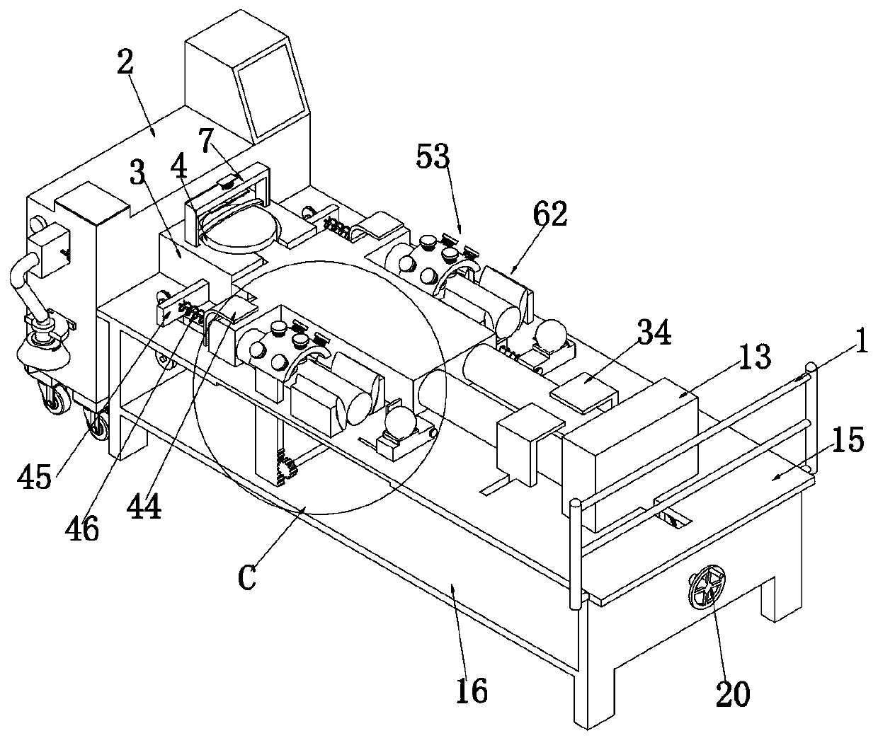 Auxiliary fixation device for anesthesia department