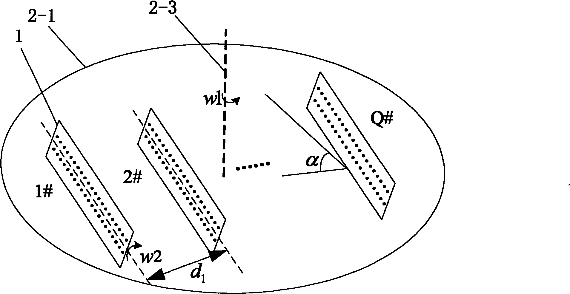 Mobile satellite communication multi-subarray panel antenna array and optimization method thereof