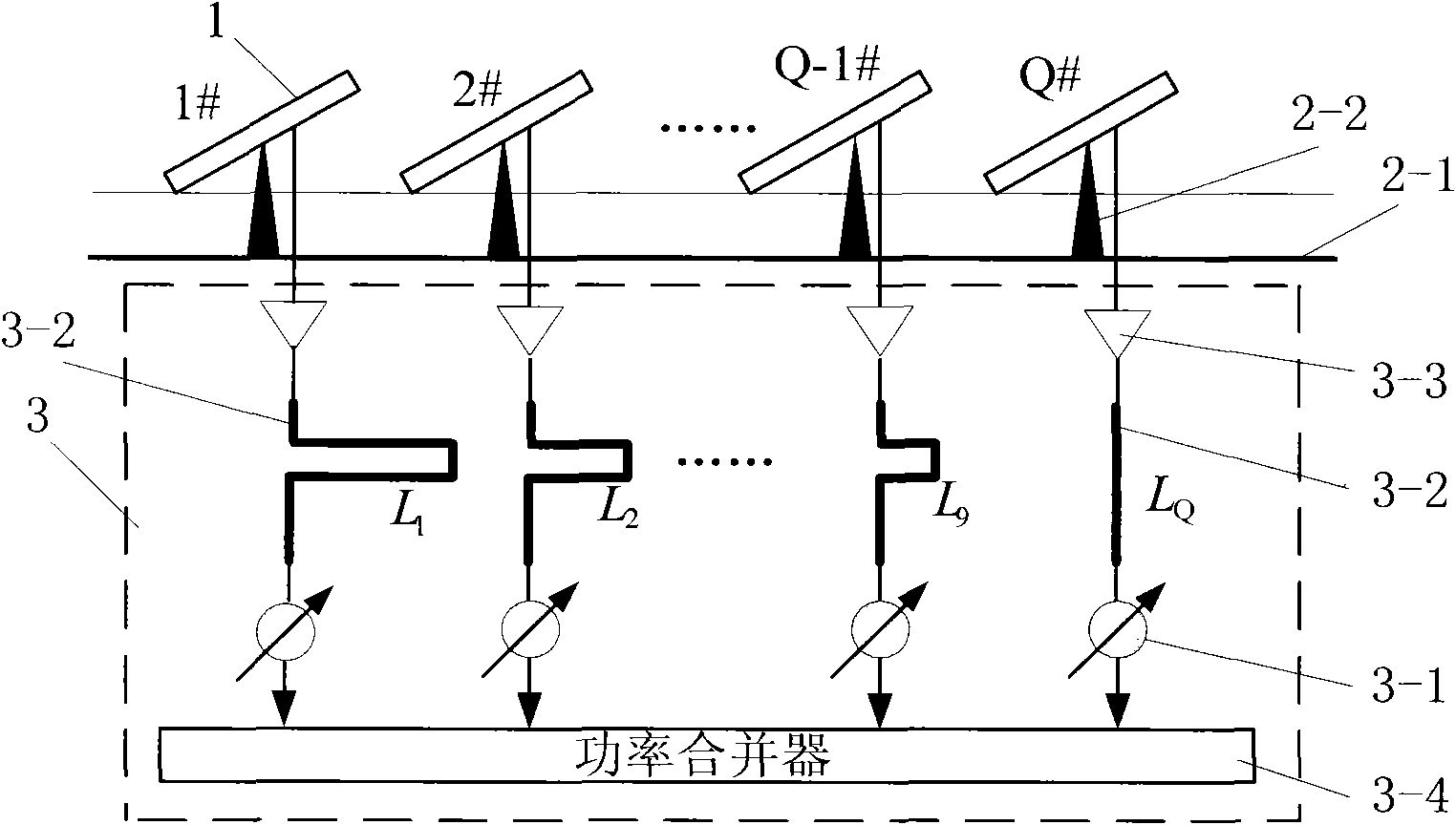 Mobile satellite communication multi-subarray panel antenna array and optimization method thereof