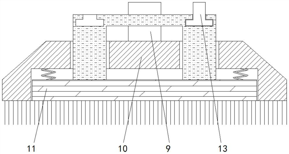 Anti-pollution gluing device for art wall surface inlaying