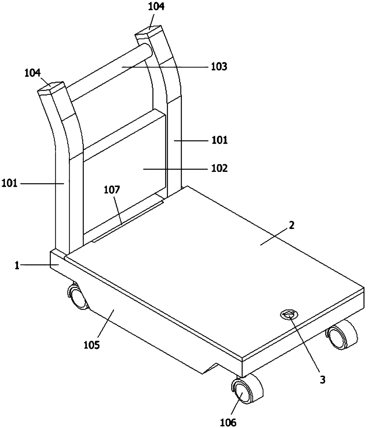 Cargo transporting device specially used for workers