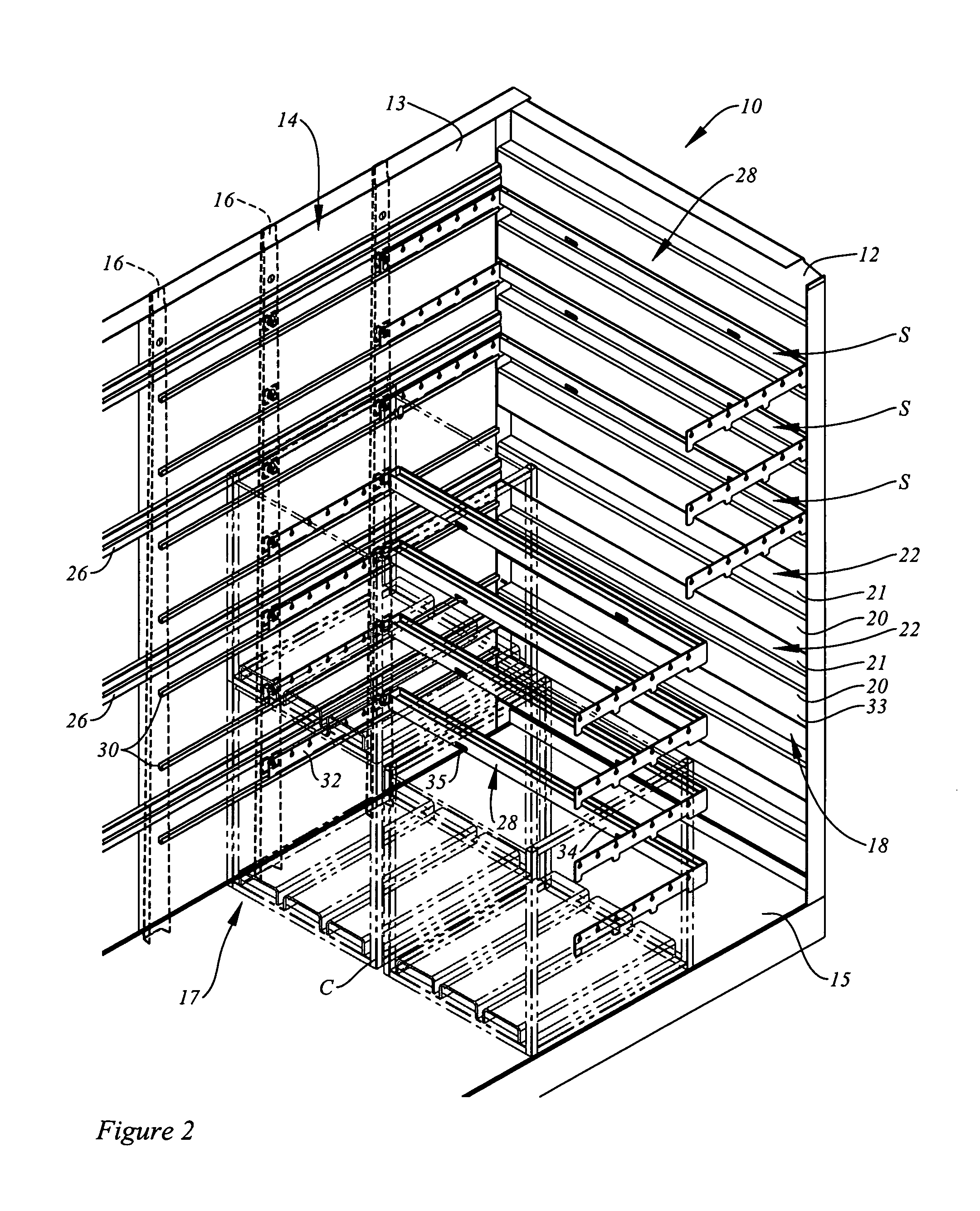 Adjustable spacer for freight car