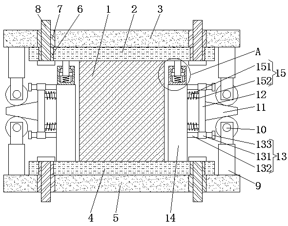 High-damping vibration-reduction rubber bearing for bridge