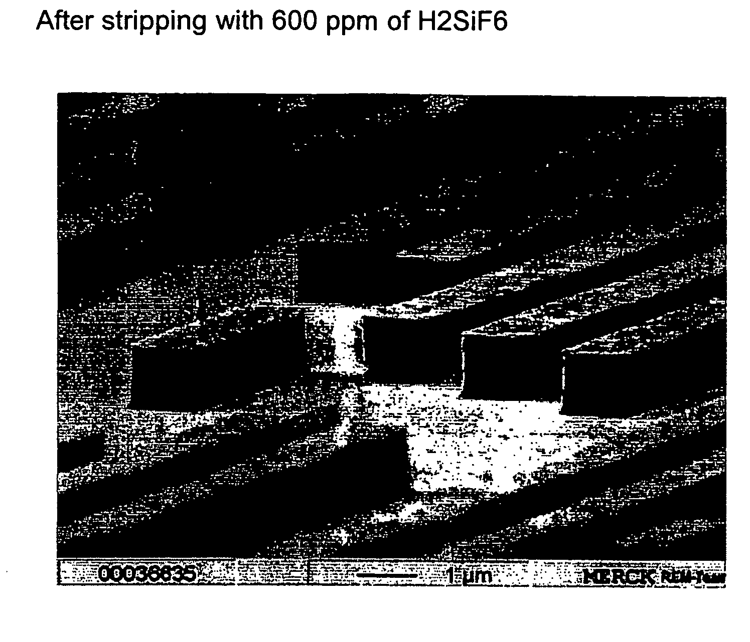 Composition for the removing of sidewall residues