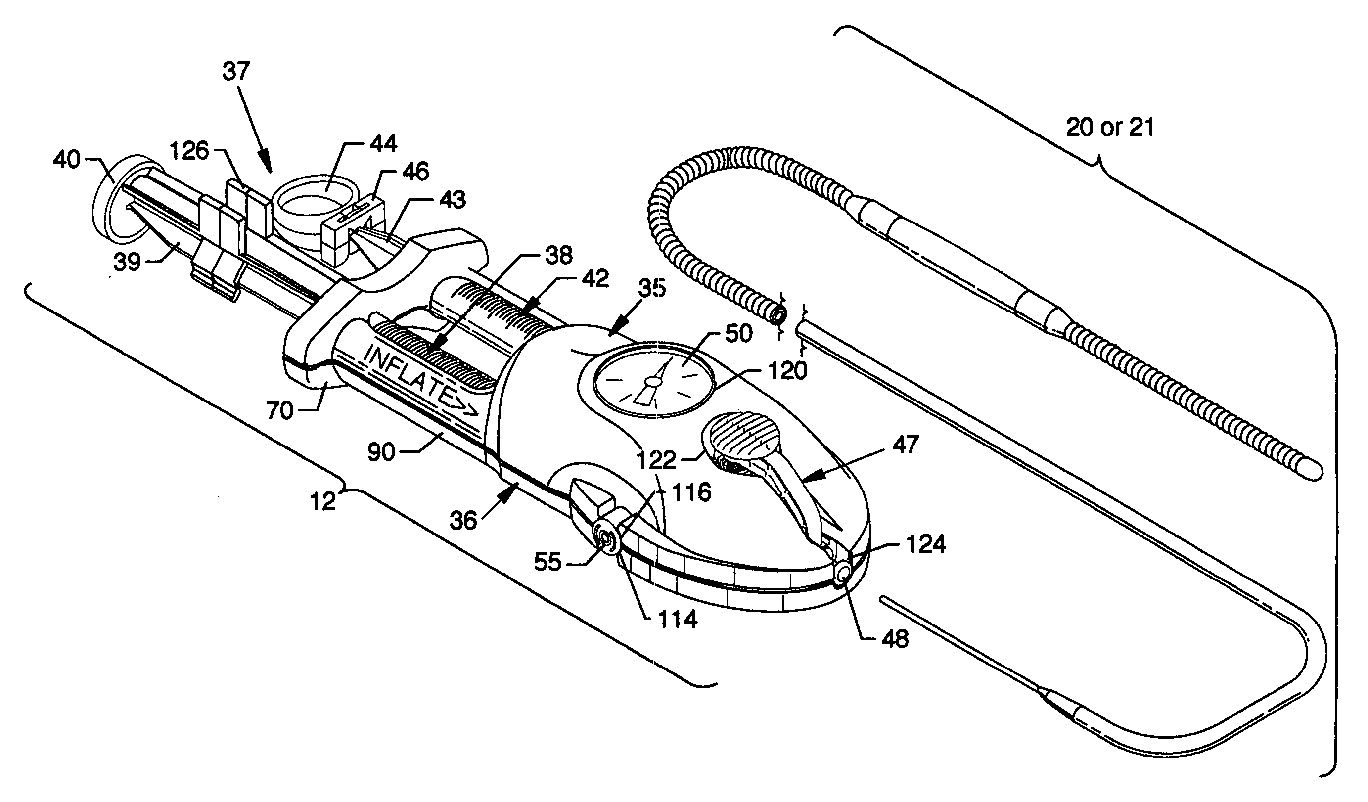 Occlusive guidewire system having an ergonomic handheld control mechanism prepackaged in a pressurized gaseous environment and a compatible prepackaged torqueable kink-resistant guidewire with distal occlusive balloon