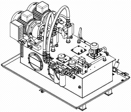 Method and device for temperature control of hydraulic oil tank