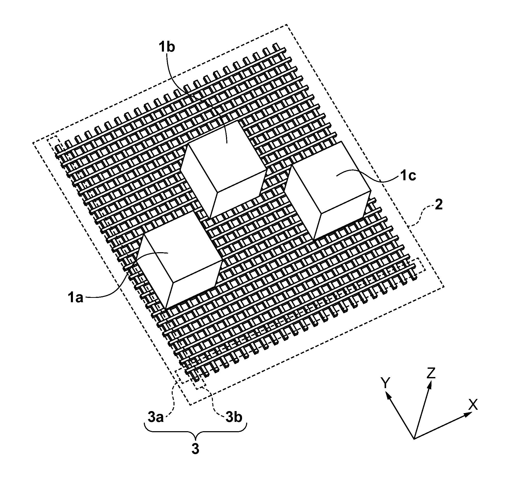 Processing machine system and method of positioning processing machines