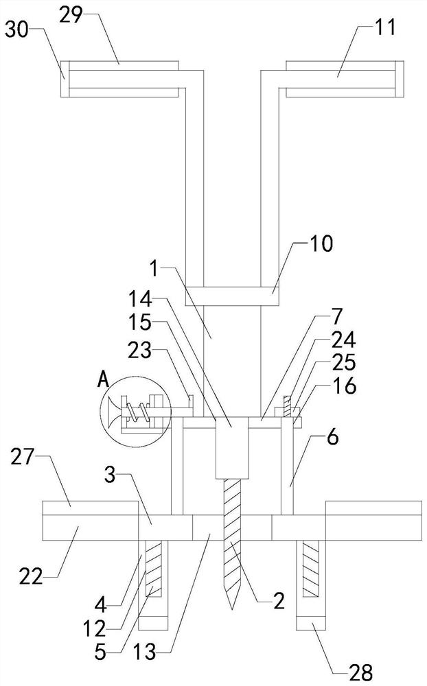 Drilling device for construction of municipal public works