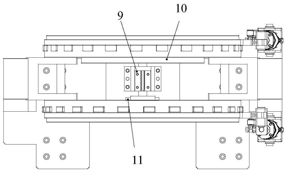 A positioning guide device for inserting flat wire hairpin into stator