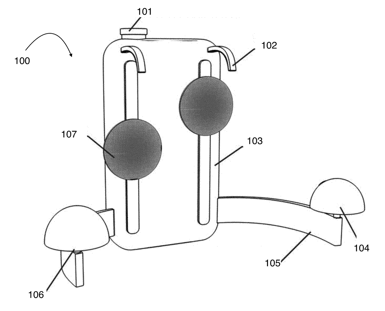 Back wasback washing and massaging device