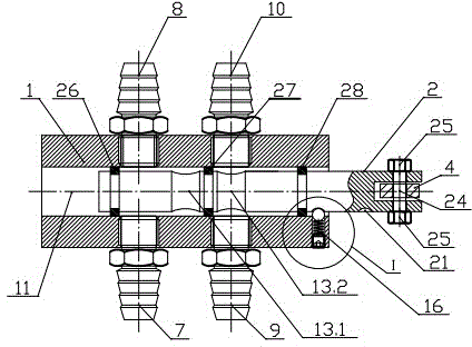 Oil-gas linkage switching device and working mode thereof