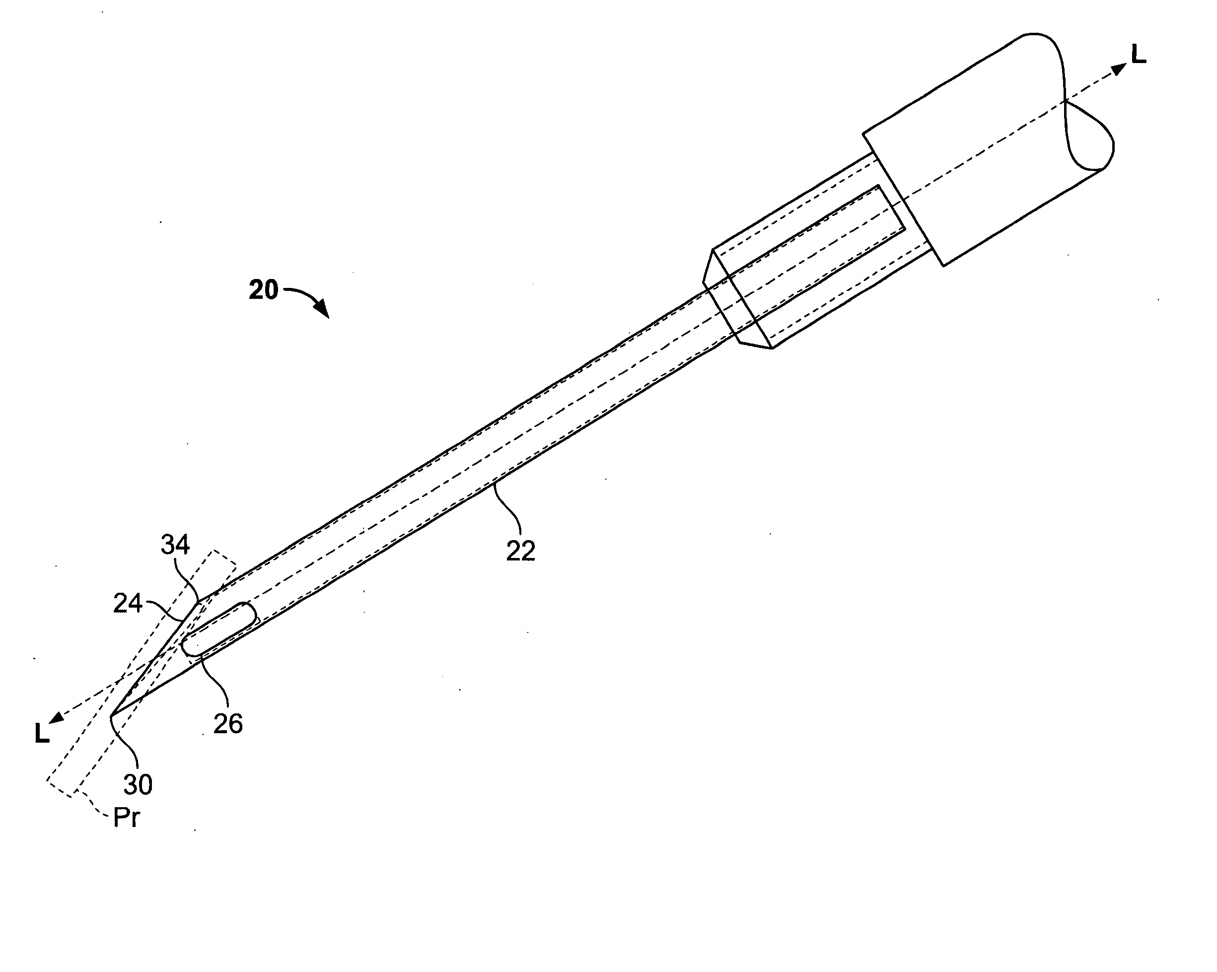 Medical needle having a closed tip