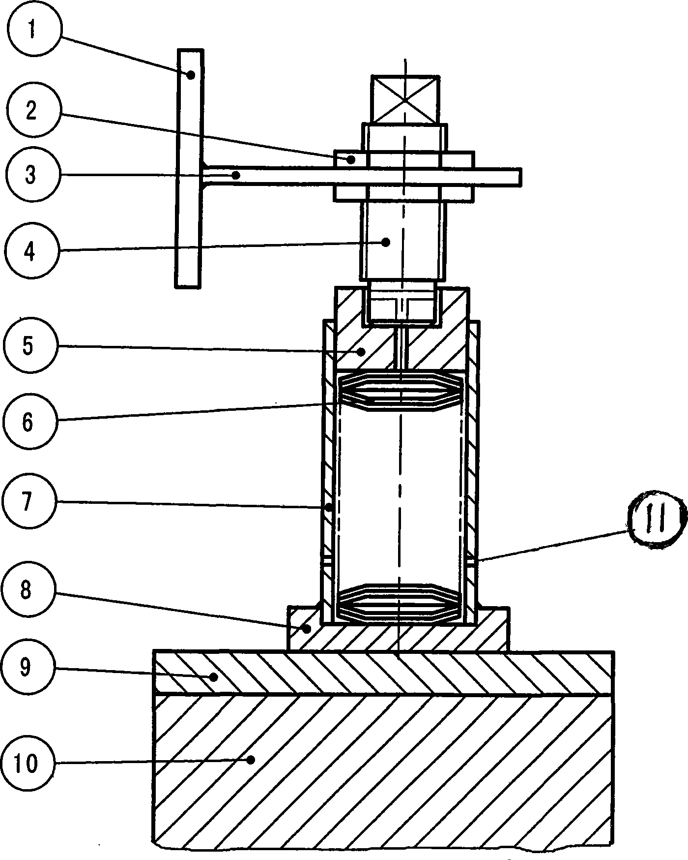 Body pressing device for transformer