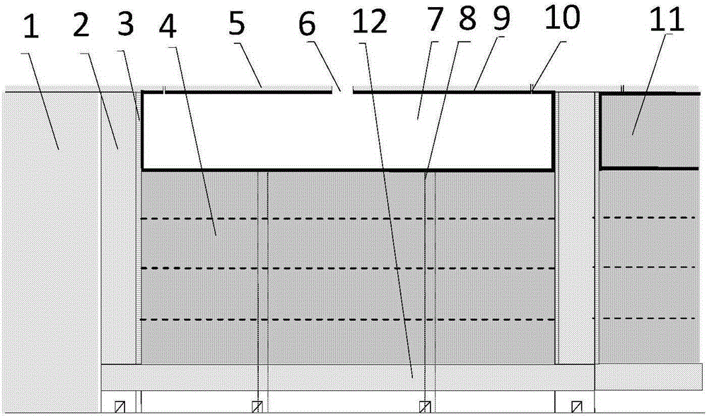 Closed type capping method by upward filling mining