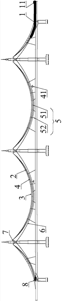 No-catwalk cableway erecting method for main cable strands of suspension bridge