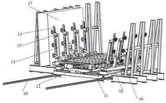 Flat material loading device