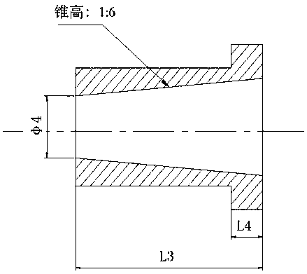 Technology for machining bushing with conical hole