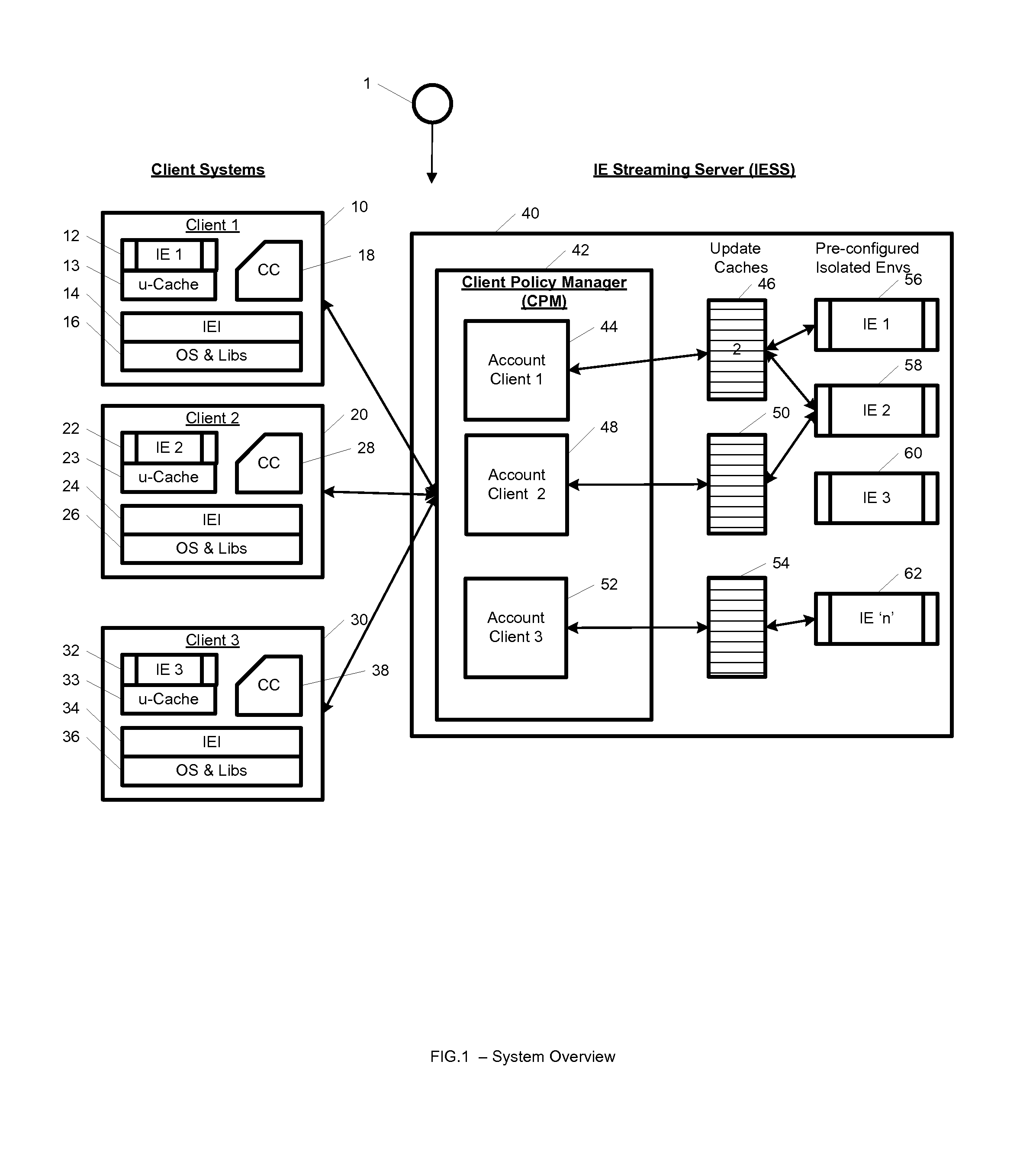 System and method for cached streaming application isolation