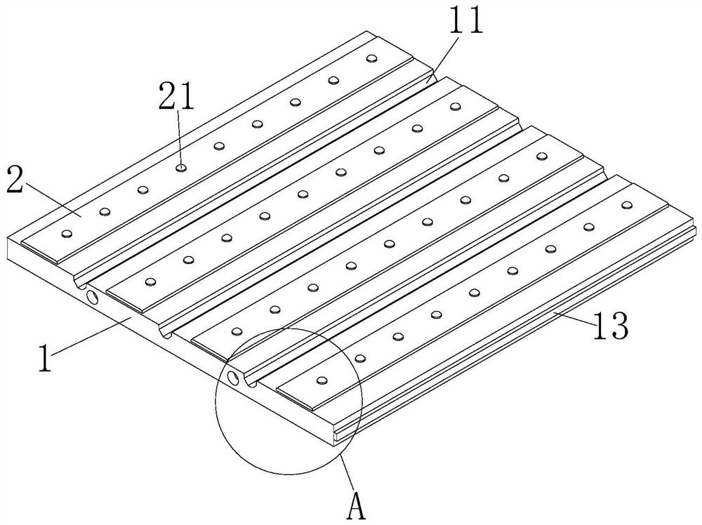 Novel anti-skid super-wear-resistant ceramic tile