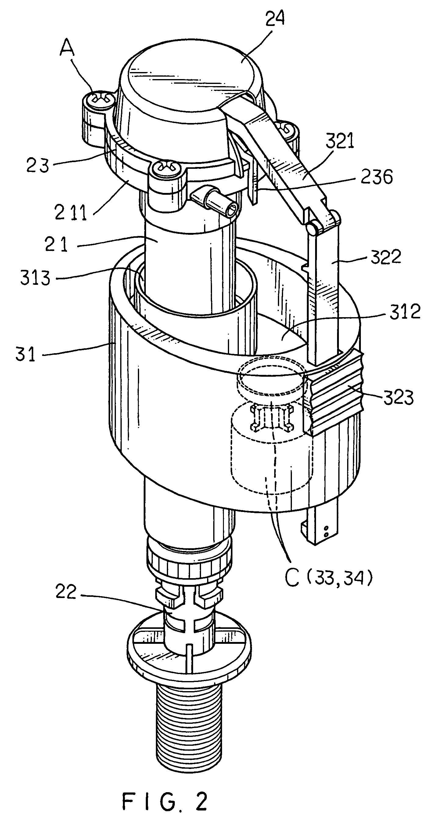 Water filler for water tank