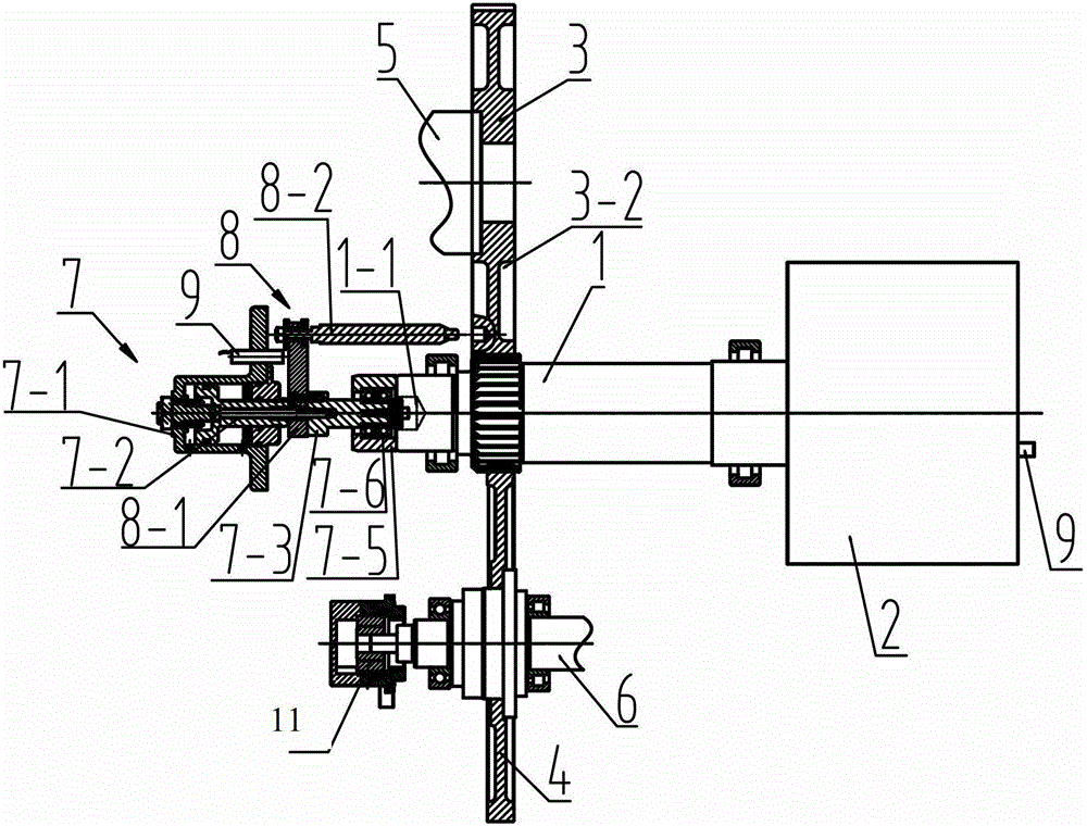 Main driving device for rapier loom